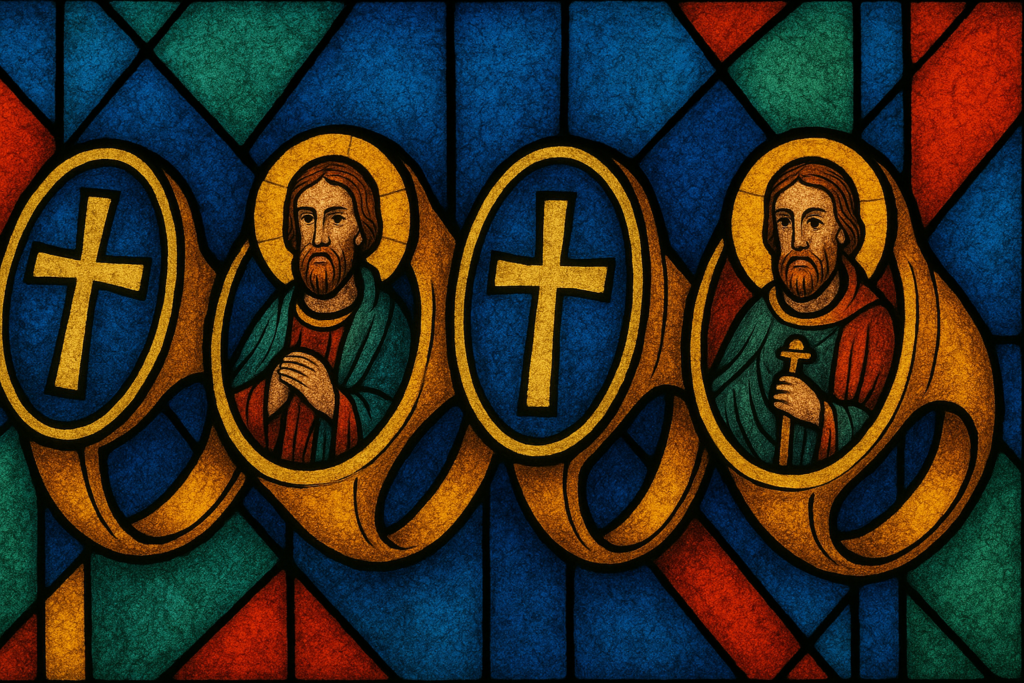 十字架や聖人像をあしらった中世ヨーロッパの宗教的指輪