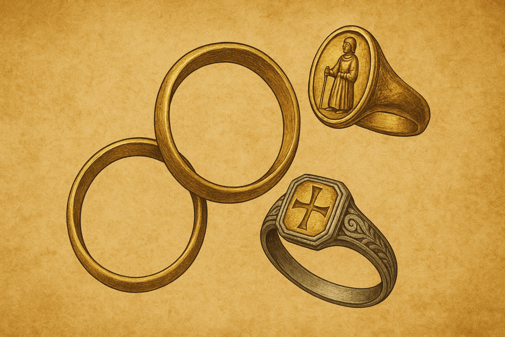 円環が永遠を象徴する中世ヨーロッパの指輪デザイン